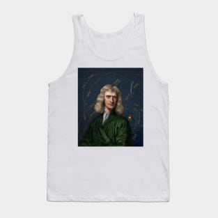 Isaac Newton and orbital motion (C021/9466) Tank Top